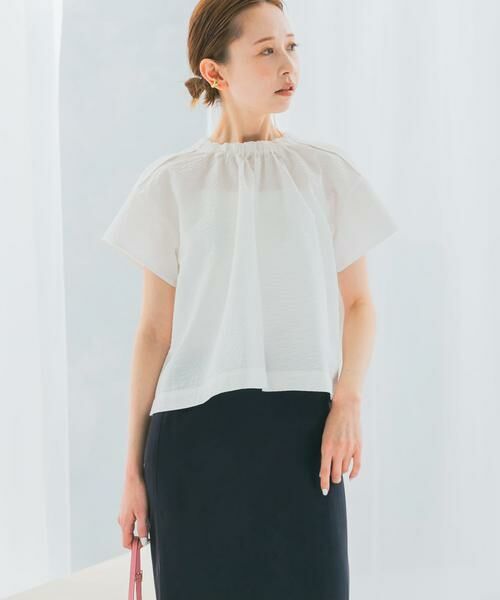 URBAN RESEARCH ROSSO / アーバンリサーチ ロッソ シャツ・ブラウス | シアサッカーショートギャザーブラウス | 詳細15