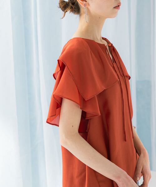 URBAN RESEARCH ROSSO / アーバンリサーチ ロッソ シャツ・ブラウス | イージーケアフリルブラウス | 詳細1