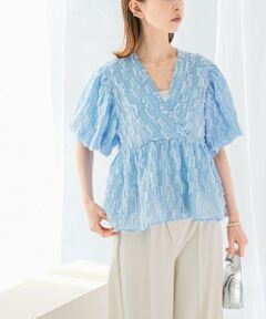 URBAN RESEARCH ROSSO / アーバンリサーチ ロッソ シャツ・ブラウス | ジャガードバルーンスリーブブラウス