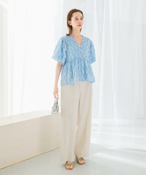 URBAN RESEARCH ROSSO / アーバンリサーチ ロッソ シャツ・ブラウス | ジャガードバルーンスリーブブラウス | 詳細3