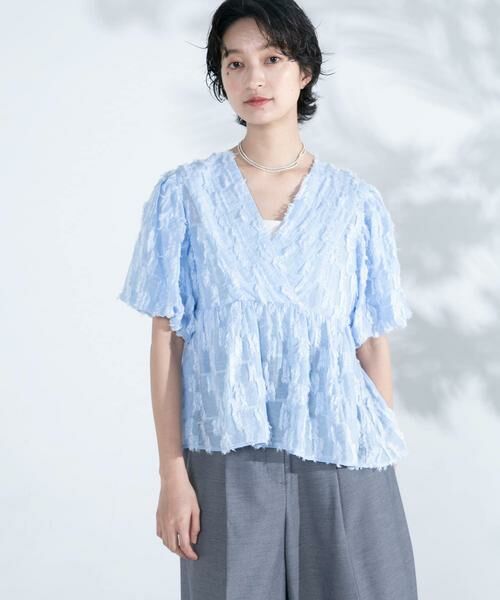 URBAN RESEARCH ROSSO / アーバンリサーチ ロッソ シャツ・ブラウス | ジャガードバルーンスリーブブラウス | 詳細4