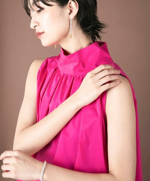 URBAN RESEARCH ROSSO / アーバンリサーチ ロッソ シャツ・ブラウス | バックボタンハイネックフレアブラウス | 詳細1