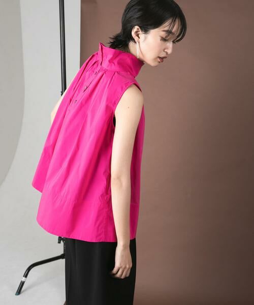 URBAN RESEARCH ROSSO / アーバンリサーチ ロッソ シャツ・ブラウス | バックボタンハイネックフレアブラウス | 詳細4