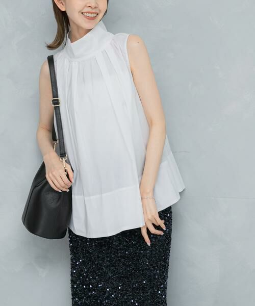 URBAN RESEARCH ROSSO / アーバンリサーチ ロッソ シャツ・ブラウス | バックボタンハイネックフレアブラウス | 詳細16