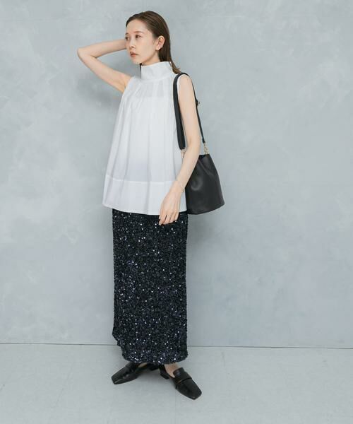 URBAN RESEARCH ROSSO / アーバンリサーチ ロッソ シャツ・ブラウス | バックボタンハイネックフレアブラウス | 詳細18