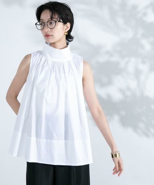 URBAN RESEARCH ROSSO / アーバンリサーチ ロッソ シャツ・ブラウス | バックボタンハイネックフレアブラウス | 詳細22