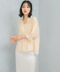 URBAN RESEARCH ROSSO / アーバンリサーチ ロッソ シャツ・ブラウス | クールタッチセミシアーフリルブラウス