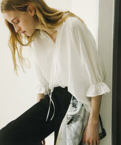 URBAN RESEARCH ROSSO / アーバンリサーチ ロッソ シャツ・ブラウス | クールタッチセミシアーフリルブラウス