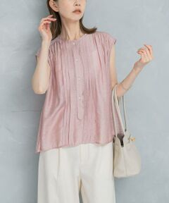 URBAN RESEARCH ROSSO / アーバンリサーチ ロッソ シャツ・ブラウス | リネン混プリーツブラウス