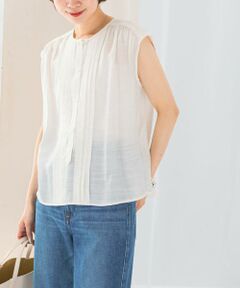 URBAN RESEARCH ROSSO / アーバンリサーチ ロッソ シャツ・ブラウス | リネン混プリーツブラウス