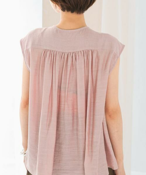 URBAN RESEARCH ROSSO / アーバンリサーチ ロッソ シャツ・ブラウス | リネン混プリーツブラウス | 詳細12