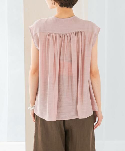 URBAN RESEARCH ROSSO / アーバンリサーチ ロッソ シャツ・ブラウス | リネン混プリーツブラウス | 詳細9