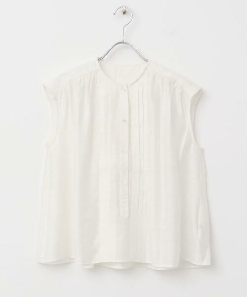 URBAN RESEARCH ROSSO / アーバンリサーチ ロッソ シャツ・ブラウス | リネン混プリーツブラウス | 詳細20