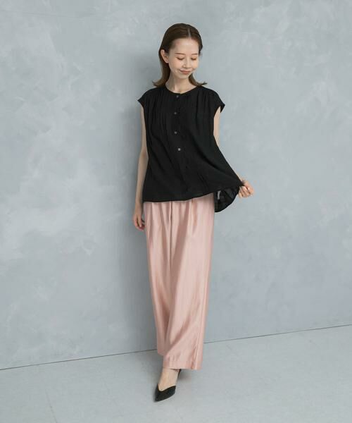 URBAN RESEARCH ROSSO / アーバンリサーチ ロッソ シャツ・ブラウス | リネン混プリーツブラウス | 詳細22