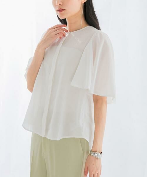 URBAN RESEARCH ROSSO / アーバンリサーチ ロッソ シャツ・ブラウス | ウォッシャブルギャザースリーブブラウス | 詳細15