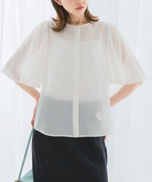 URBAN RESEARCH ROSSO / アーバンリサーチ ロッソ シャツ・ブラウス | ウォッシャブルギャザースリーブブラウス | 詳細20