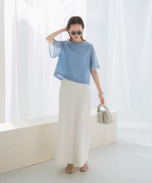 URBAN RESEARCH ROSSO / アーバンリサーチ ロッソ シャツ・ブラウス | セミシアーカットジャガードブラウス | 詳細3