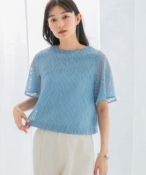 URBAN RESEARCH ROSSO / アーバンリサーチ ロッソ シャツ・ブラウス | セミシアーカットジャガードブラウス | 詳細4