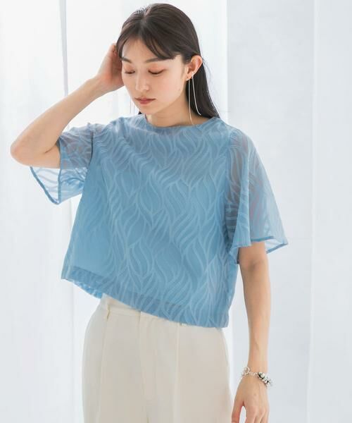 URBAN RESEARCH ROSSO / アーバンリサーチ ロッソ シャツ・ブラウス | セミシアーカットジャガードブラウス | 詳細5