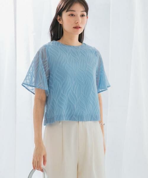 URBAN RESEARCH ROSSO / アーバンリサーチ ロッソ シャツ・ブラウス | セミシアーカットジャガードブラウス | 詳細6