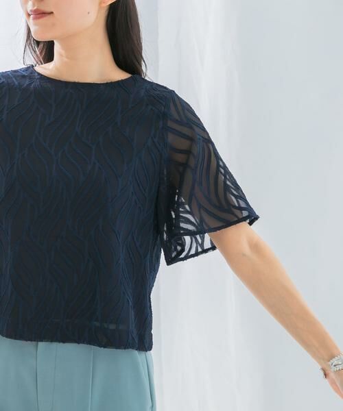 URBAN RESEARCH ROSSO / アーバンリサーチ ロッソ シャツ・ブラウス | セミシアーカットジャガードブラウス | 詳細15