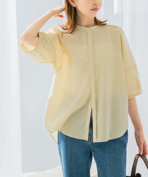 URBAN RESEARCH ROSSO / アーバンリサーチ ロッソ シャツ・ブラウス | UVカットウォッシャブルリネン混シャツブラウス | 詳細1