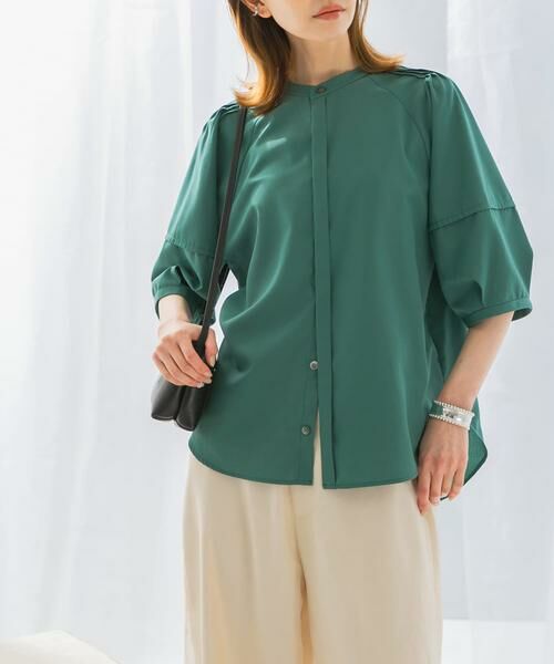 URBAN RESEARCH ROSSO / アーバンリサーチ ロッソ シャツ・ブラウス | UVカットウォッシャブルリネン混シャツブラウス | 詳細11