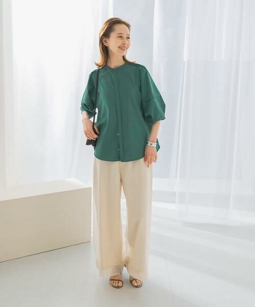 URBAN RESEARCH ROSSO / アーバンリサーチ ロッソ シャツ・ブラウス | UVカットウォッシャブルリネン混シャツブラウス | 詳細12