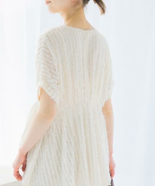 URBAN RESEARCH ROSSO / アーバンリサーチ ロッソ シャツ・ブラウス | シアージャガードペプラムブラウス | 詳細2