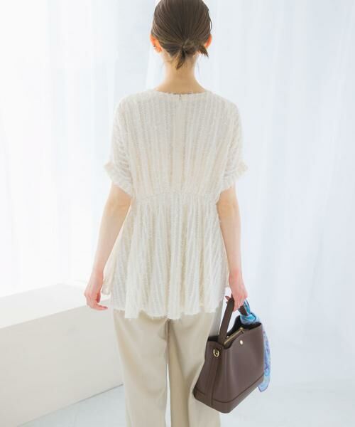 URBAN RESEARCH ROSSO / アーバンリサーチ ロッソ シャツ・ブラウス | シアージャガードペプラムブラウス | 詳細4