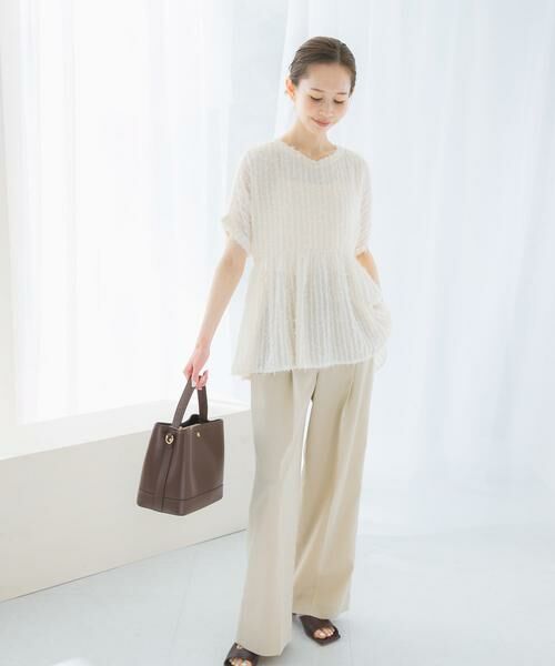 URBAN RESEARCH ROSSO / アーバンリサーチ ロッソ シャツ・ブラウス | シアージャガードペプラムブラウス | 詳細6