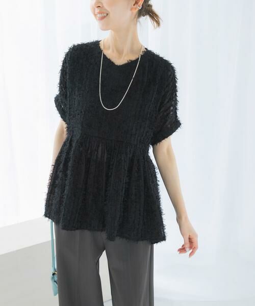 URBAN RESEARCH ROSSO / アーバンリサーチ ロッソ シャツ・ブラウス | シアージャガードペプラムブラウス | 詳細16