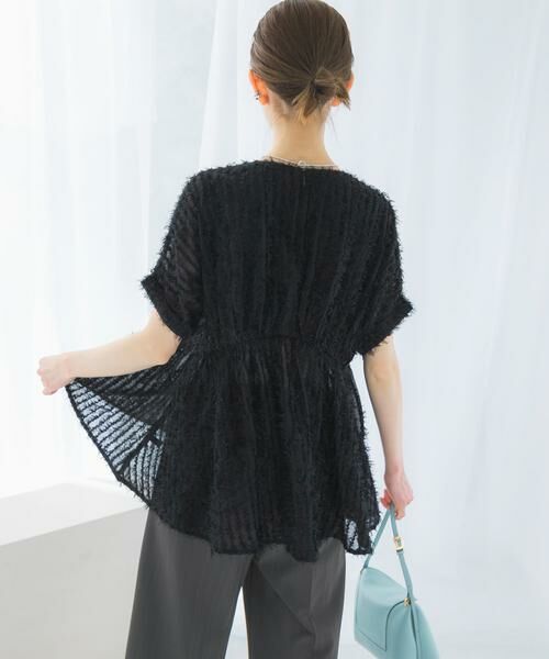 URBAN RESEARCH ROSSO / アーバンリサーチ ロッソ シャツ・ブラウス | シアージャガードペプラムブラウス | 詳細17