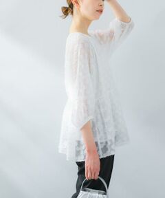 URBAN RESEARCH ROSSO / アーバンリサーチ ロッソ シャツ・ブラウス | ラメジャガードペプラムブラウス