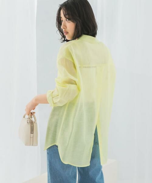 URBAN RESEARCH ROSSO / アーバンリサーチ ロッソ シャツ・ブラウス | リネンタッチイージーケアオーバーシャツ | 詳細7