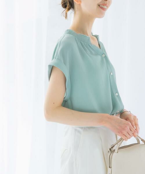 URBAN RESEARCH ROSSO / アーバンリサーチ ロッソ シャツ・ブラウス | 『WEB限定』シャーリングスキッパーブラウス | 詳細1