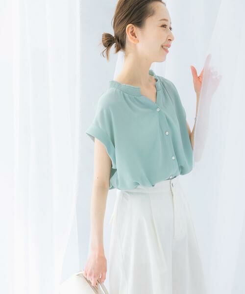 URBAN RESEARCH ROSSO / アーバンリサーチ ロッソ シャツ・ブラウス | 『WEB限定』シャーリングスキッパーブラウス | 詳細3