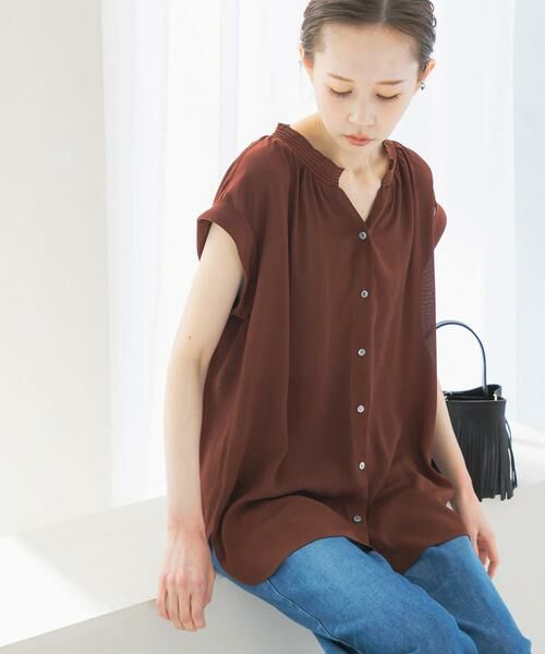 URBAN RESEARCH ROSSO / アーバンリサーチ ロッソ シャツ・ブラウス | 『WEB限定』シャーリングスキッパーブラウス | 詳細18