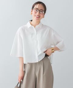 URBAN RESEARCH ROSSO / アーバンリサーチ ロッソ シャツ・ブラウス | F by ROSSO　ハーフスリーブクロップドシャツ