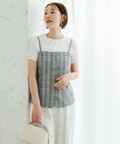 URBAN RESEARCH ROSSO / アーバンリサーチ ロッソ Tシャツ | F by ROSSO　リネン混ビスチェ+半袖Tシャツ