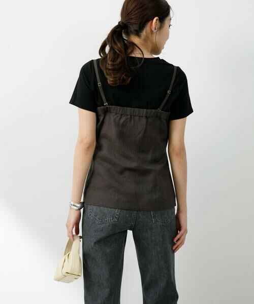 URBAN RESEARCH ROSSO / アーバンリサーチ ロッソ Tシャツ | F by ROSSO　リネン混ビスチェ+半袖Tシャツ | 詳細2