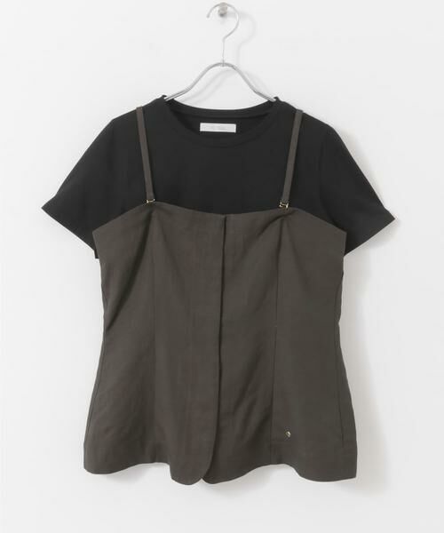 URBAN RESEARCH ROSSO / アーバンリサーチ ロッソ Tシャツ | F by ROSSO　リネン混ビスチェ+半袖Tシャツ | 詳細6