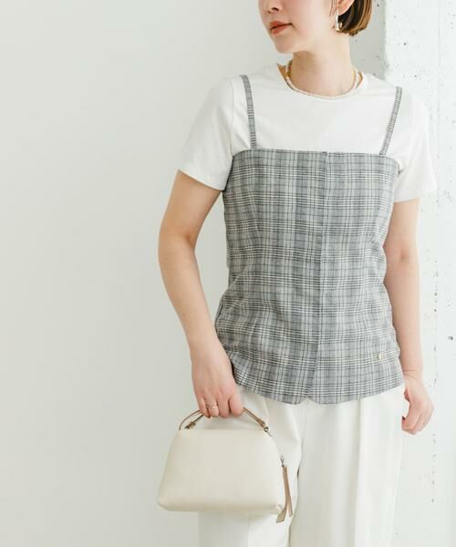 URBAN RESEARCH ROSSO / アーバンリサーチ ロッソ Tシャツ | F by ROSSO　リネン混ビスチェ+半袖Tシャツ | 詳細9