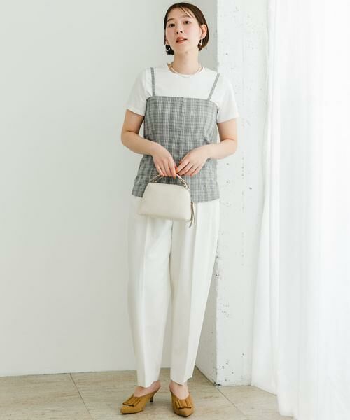 URBAN RESEARCH ROSSO / アーバンリサーチ ロッソ Tシャツ | F by ROSSO　リネン混ビスチェ+半袖Tシャツ | 詳細11