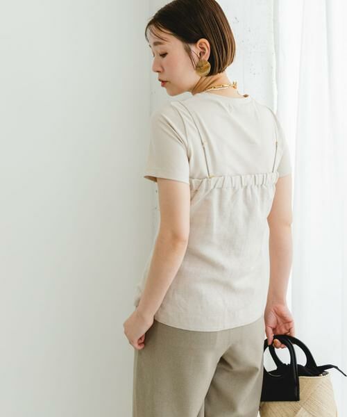 URBAN RESEARCH ROSSO / アーバンリサーチ ロッソ Tシャツ | F by ROSSO　リネン混ビスチェ+半袖Tシャツ | 詳細22