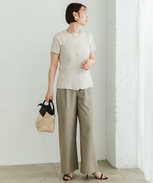 URBAN RESEARCH ROSSO / アーバンリサーチ ロッソ Tシャツ | F by ROSSO　リネン混ビスチェ+半袖Tシャツ | 詳細23