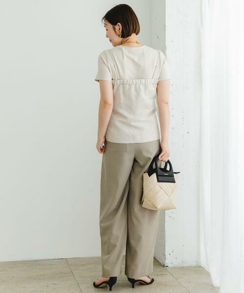 URBAN RESEARCH ROSSO / アーバンリサーチ ロッソ Tシャツ | F by ROSSO　リネン混ビスチェ+半袖Tシャツ | 詳細24