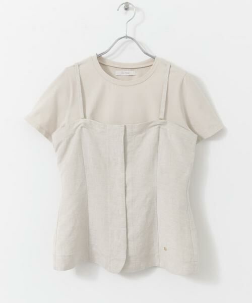 URBAN RESEARCH ROSSO / アーバンリサーチ ロッソ Tシャツ | F by ROSSO　リネン混ビスチェ+半袖Tシャツ | 詳細25