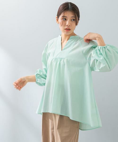 URBAN RESEARCH ROSSO / アーバンリサーチ ロッソ シャツ・ブラウス | 『UR TECH』F by ROSSO　イージーリネンボリュームブラウス | 詳細1