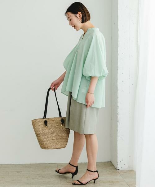 URBAN RESEARCH ROSSO / アーバンリサーチ ロッソ シャツ・ブラウス | 『UR TECH』F by ROSSO　イージーリネンボリュームブラウス | 詳細10